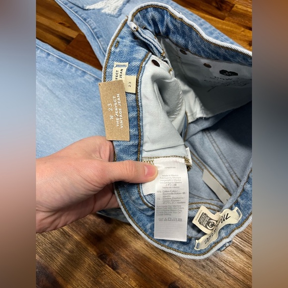 Madewell The Perfect Vintage Jean Charnley Wash Blue High Rise Womens US 23 - Picture 10 of 11